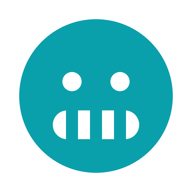 face grimace solid